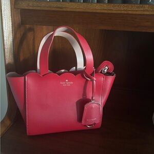 Kate Spade Red Scalloped Mini Bag
